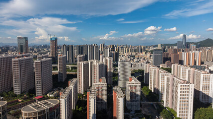 Aerial View of Longyueju Complex North, Shenzhen Residential Skyline © TaVan