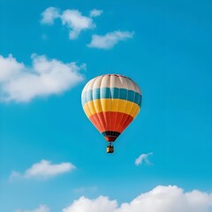 Naklejka premium hot air balloon in sky