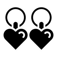 earrings icon vector