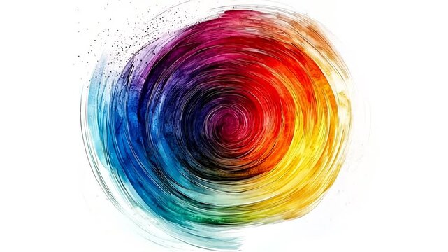 chaotic colorful scribbles messy lines abstract video