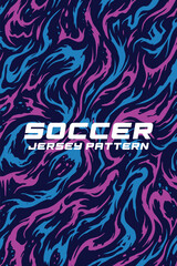 Dynamic Soccer Jersey Pattern Vector Background. Modern Sports Fabric Texture Design