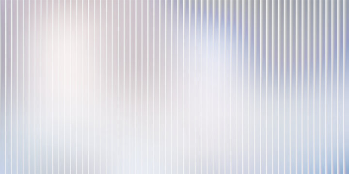 White pink purple grey blue ribbed glass. Vector ribbed glass texture background. Mesh gradient. acrylic ribbed bath surface. Reeded glass background semitransparent overlay. Bath wall window
