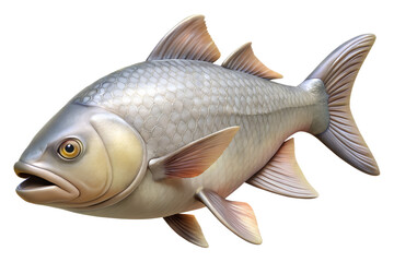 Fototapeta premium Golden fish with pink fins on black background
