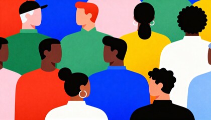 vector illustration of a man and woman