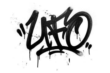 Graffiti Spray Paint Overlay. Urban Street Art Tag. Aerosol Texture. Underground Design