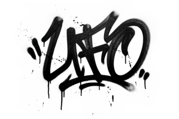 Graffiti Spray Paint Overlay. Urban Street Art Tag. Aerosol Texture. Underground Design