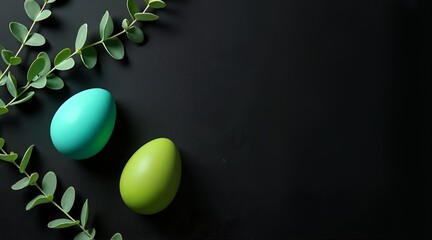 Neon Easter Egg Composition - Cyber Trend Still Life for Commercial Use