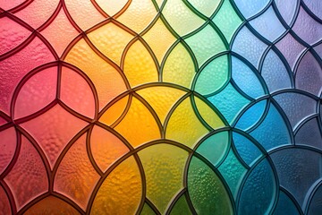 colorful glass wall