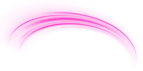 Futuristic digital purple neon lines show pink wave motion, glowing energy flow, streaks,  curves. Speed and abstract technology streams create dynamic vector PNG. © MEDUZA