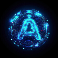 Bold AI Logo with Eye-catching Imagery and Colors