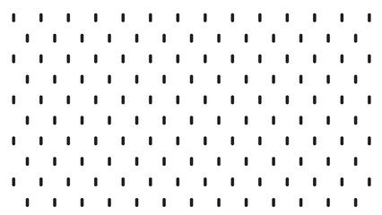 Simple staggered pattern of short vertical black dashes on a white background