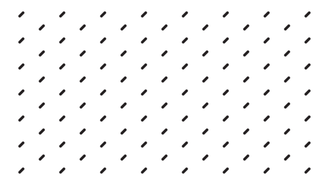 Abstract staggered pattern of short diagonal black lines on a white background - Powered by Adobe