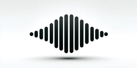 Sound wave frequency visualizing audio signal equalizer