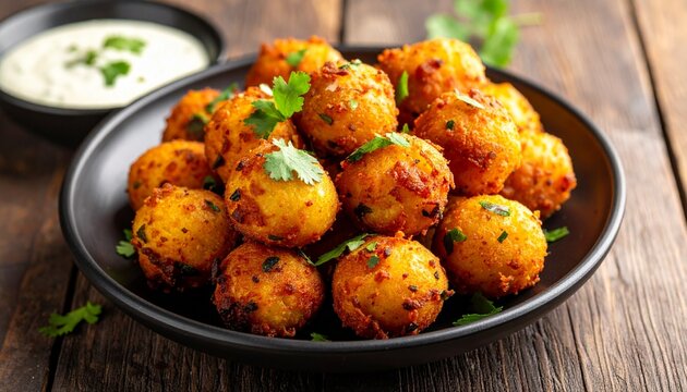 Maharashtrian Batata Vada. Traditional Indian Food