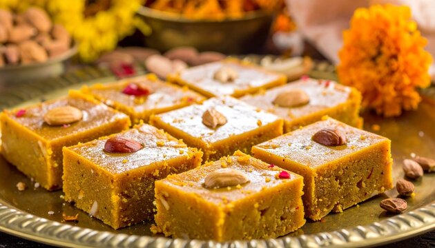 Tamil Nadu Mysore Pak. Traditional Indian Food