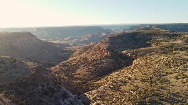 Drone Flyover of the desert Escalante Canyon in Colorado