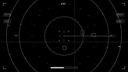 Hud elements animation for web designers and video editors involved in creating sci-fi content for various projects
