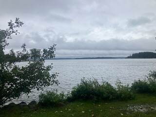 Blick auf den Schweriner See im Herbst