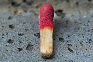 Matchstick on the ground.