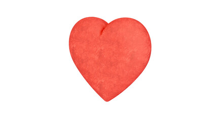 Obraz premium Red velvet heart with transparent background