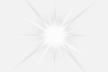 White sparkle light effect isolated on transparent background. Glowing silver white light. Shining star, light spark with rays. Light sparkle bling effect. Light PNG. Flare light, lens