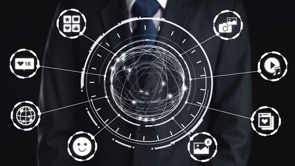 Concept of social media revolutionizes digital communication. This platform enables global connectivity, enhancing social media strategies for effective marketing and engagement. Gist