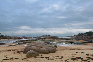Joli paysage de mer à Trégastel en Bretagne