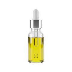 Naklejka premium Elegant essential oil bottle with dropper