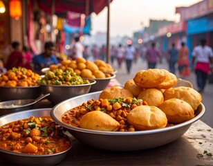 street food Chole Bhature