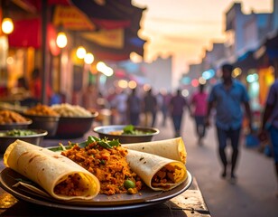 street food Masala Dosa