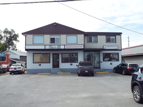 Gloucester, ON, Canada-July 5,2025:A two-story building for "DanCan Electric Ltd." at 1466 Cyrville Road
