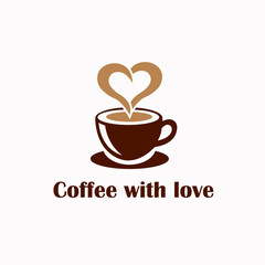 Obraz premium illustration сoffee with love