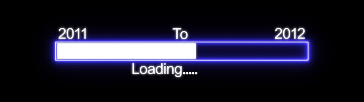 New Year Countdown Loading Bar 2011 to 2012 Progress