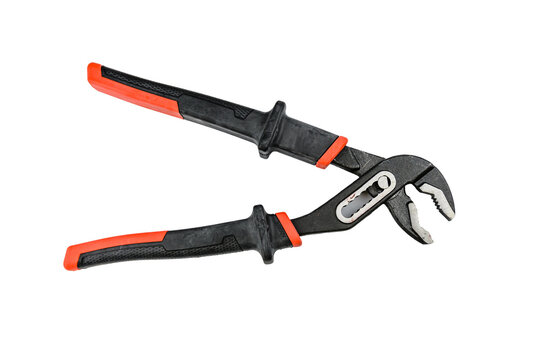 Adjustable water pump pliers isolated on a white background