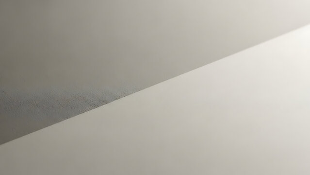 Abstract geometric composition of light and shadow. A diagonal line divides smooth architectural surfaces, embodying a minimalist concept for modern design aesthetics - Powered by Adobe