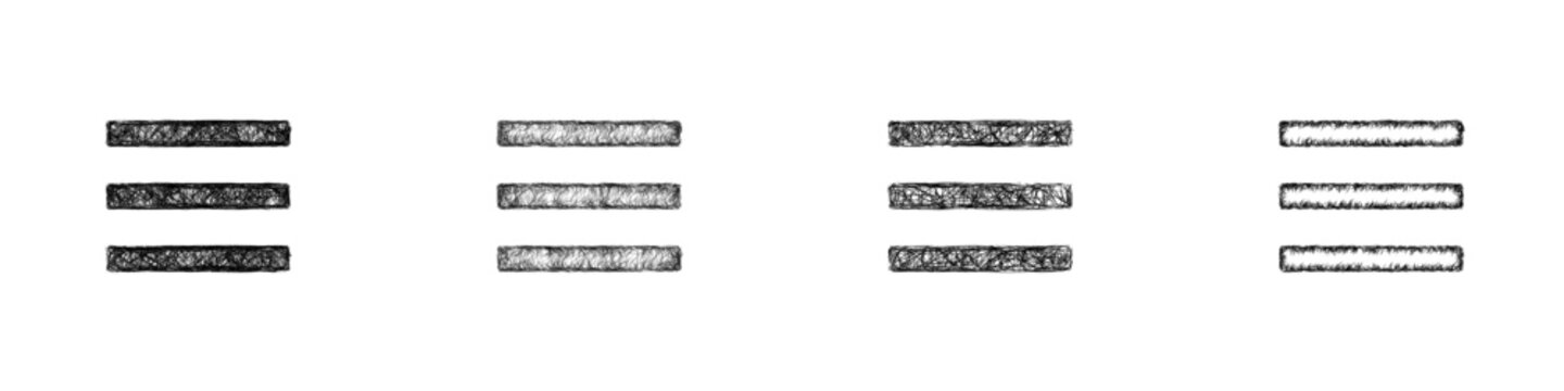 Sketch menu icon design set