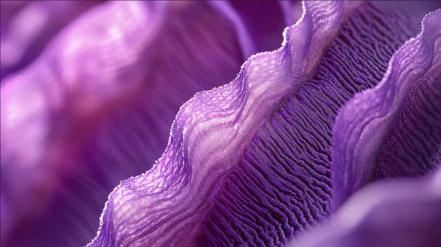 Vibrant purple seashell pattern with detailed and organic shapes.