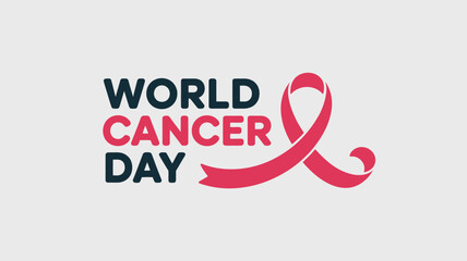 World cancer day awareness Vector
