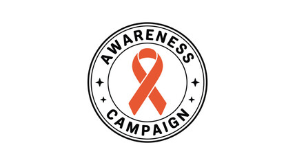 Awareness campaign ribbon Vector