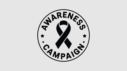 Awareness campaign ribbon Vector