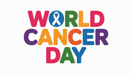 Celebrate world cancer day Vector