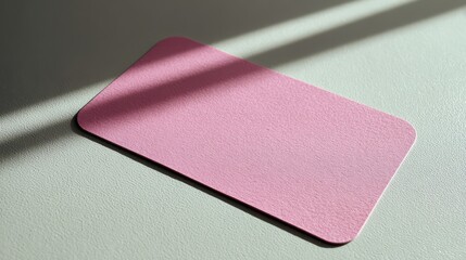Soft pink voucher card ready for customization and text