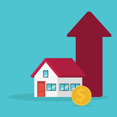 Home expenses and costs of living going up. Home crisis concept	