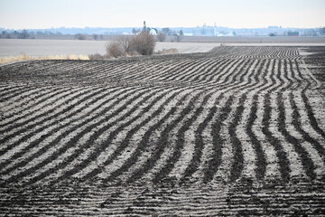 Winter Field Furrows