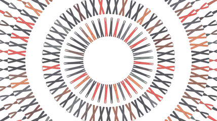 Symmetrical cross pattern design Vector