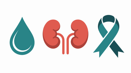 Kidney health awareness Vector