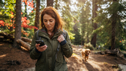 the owner finds the dog&rsquo;s exact location after it rus off during a hike.