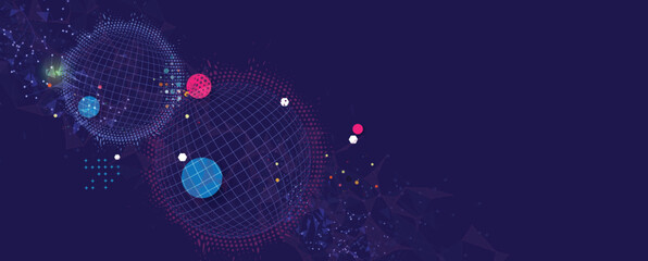 Abstract circuit system concept technology and science background