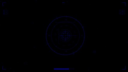 Hud elements animation for web design and sci-fi video editing tasks for digital and creative projects
