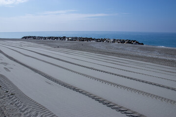 Segni sulla spiaggia